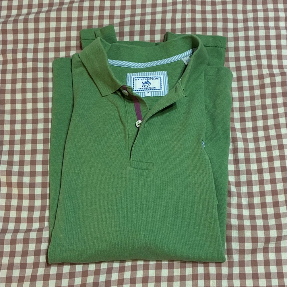 Men's Green Southern Tide Polo Shirt